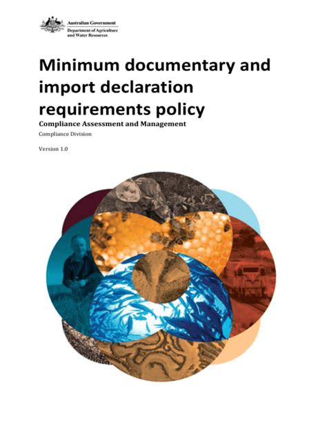 minimum documentary requirements policy